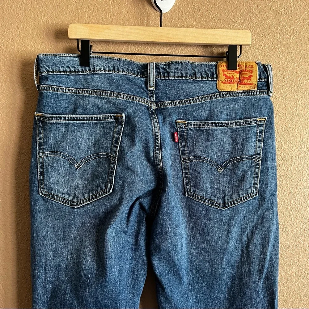 Levi’s 514 Straight Fit Jeans W36 L32 - Picture 6 of 12